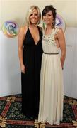 5 November 2011; Debbie, left, and Michaela Morkan, from Shinrone, Co. Offaly, at the 2011 Camogie All-Stars in association with O’Neills. Citywest Hotel, Saggart, Co. Dublin. Picture credit: Stephen McCarthy / SPORTSFILE