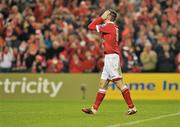 6 November 2011; A disappointed Kevin Dawson, Shelbourne, holds his head after Sligo Rovers goalkeeper Ciaran Kelly saved his shot during the penalty shoot out. FAI Ford Cup Final, Shelbourne v Sligo Rovers, Aviva Stadium, Lansdowne Road, Dublin. Picture credit: David Maher / SPORTSFILE
