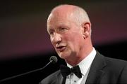 5 November 2011; Guest of Honor Brian Cody, Kilkenny Hurling manager, speaking during the 2011 Camogie All-Stars in association with O’Neills. Citywest Hotel, Saggart, Co. Dublin. Picture credit: Stephen McCarthy / SPORTSFILE