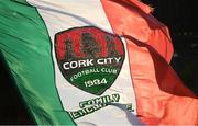 5 May 2017; A Cork City flag is flown in the ground prior to the SSE Airtricity League Premier Division game between Cork City and Finn Harps at Turners Cross in Cork. Photo by Brendan Moran/Sportsfile