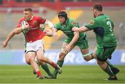 6 May 2017; Andrew Conway of Munster is tackled by Eóin McKeon of Connacht during the Guinness PRO12 Round 22 match between Munster and Connacht at Thomond Park, in Limerick. Photo by Brendan Moran/Sportsfile