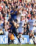 6 May 2017; Andrew Trimble of Ulster in action against Fergus McFadden of Leinster during the Guinness PRO12 Round 22 match between Ulster and Leinster at Kingspan Stadium in Belfast. Photo by Ramsey Cardy/Sportsfile