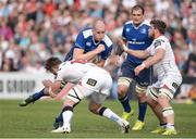 6 May 2017; Devin Toner of Leinster is tackled by Stuart McCloskey of Ulster during the Guinness PRO12 Round 22 match between Ulster and Leinster at Kingspan Stadium in Belfast. Photo by Oliver McVeigh/Sportsfile