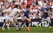 6 May 2017; Joey Carbery of Leinster is tackled by Kieran Treadwell and Ruan Pienaar of Ulster during the Guinness PRO12 Round 22 match between Ulster and Leinster at Kingspan Stadium in Belfast. Photo by Oliver McVeigh/Sportsfile
