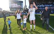 6 May 2017; Ulster's Ruan Pienaar with son Jean Luc, daughter Lemay, wife Monique and father Gysie following the Guinness PRO12 Round 22 match between Ulster and Leinster at the Kingspan Stadium in Belfast. Photo by Ramsey Cardy/Sportsfile