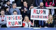 6 May 2017; Ulster supporters during the Guinness PRO12 Round 22 match between Ulster and Leinster at Kingspan Stadium in Belfast. Photo by Oliver McVeigh/Sportsfile