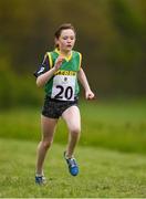 6 May 2017; Rachel O'Mahoney, from Bleenerville-Ballyard, Co Kerry, competes in the Girls U12 Mixed Distance Relays at the Aldi Community Games May Festival 2017 at National Sports Campus, in Abbotstown, Dublin.  Photo by Cody Glenn/Sportsfile