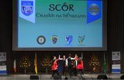 6 May 2017: Ultimate winners, Glencar / Manaorhamilton GAA Club, from Co Leitrim, team of Declan Byrne, Brendan Byrne, Owen Clancy, Evan Sweeney, Aoife Feeney, Niamh Fox, Holly Beardmore and Bronagh Rooney competing in the 'Rince Foirne' section of the All-Ireland Scór Sinsear Finals at The Waterfront Theatre, Belfast. Photo by Ray McManus/Sportsfile