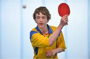 6 May 2017; Shane O'Sullivan of Kilfinane, Co Limerick, competing in the U16 and O13 Boy's Table Tennis during the Aldi Community Games May Festival 2017 at National Sports Campus, in Abbotstown, Dublin.  Photo by Sam Barnes/Sportsfile