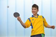 6 May 2017; Micheal Brazil Carroll of Kilfinane, Co Limerick, competing in the U16 and O13 Boy's Table Tennis during the Aldi Community Games May Festival 2017 at National Sports Campus, in Abbotstown, Dublin.  Photo by Sam Barnes/Sportsfile
