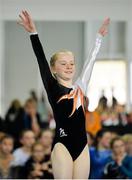 6 May 2017; Ellen Devitt from Newmarket, Co Cork, competing in the Girls U13 and O11 Individual Gymnastics during the Aldi Community Games May Festival 2017 at National Sports Campus, in Abbotstown, Dublin.  Photo by Sam Barnes/Sportsfile