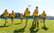 7 May 2017;  Donegal players make their way over for the official team photograph before the Lidl Ladies Football National League Div 1 Final match between Cork and Donegal at Parnell Park, Dublin. Photo by David Maher/Sportsfile
