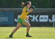 7 May 2017; Geraldine McLaughlin of Donegal celebrates after scoring her side's first goal during the Lidl Ladies Football National League Div 1 Final match between Cork and Donegal at Parnell Park, Dublin. Photo by David Maher/Sportsfile