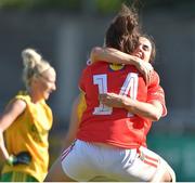 7 May 2017; Brid O'Sullivan, right, and Doireann O'Sullivan of Cork celebrate at the end of the Lidl Ladies Football National League Div 1 Final match between Cork and Donegal at Parnell Park, Dublin. Photo by David Maher/Sportsfile