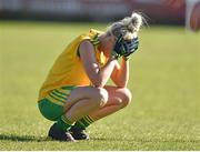 7 May 2017;  A disapointed Treasa Doherty of Donegal at the end of the Lidl Ladies Football National League Div 1 Final match between Cork and Donegal at Parnell Park, Dublin. Photo by David Maher/Sportsfile