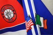 7 May 2017; A detailed view of the New York jersey hanging in their changing room prior to the Connacht GAA Football Senior Championship Preliminary Round match between New York and Sligo at Gaelic Park in the Bronx borough of New York City, USA. Photo by Stephen McCarthy/Sportsfile