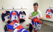 7 May 2017; New York GAA official Denis O'Sullivan, originally from Bantry, Co Cork, prepares the New York changing room prior to the Connacht GAA Football Senior Championship Preliminary Round match between New York and Sligo at Gaelic Park in the Bronx borough of New York City, USA. Photo by Stephen McCarthy/Sportsfile