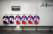 7 May 2017; The New York changing room prior to the Connacht GAA Football Senior Championship Preliminary Round match between New York and Sligo at Gaelic Park in the Bronx borough of New York City, USA. Photo by Stephen McCarthy/Sportsfile