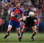 7 May 2017; Kyle Cawley of Sligo in action against Shane Hogan of New York during the Connacht GAA Football Senior Championship Preliminary Round match between New York and Sligo at Gaelic Park in the Bronx borough of New York City, USA. Photo by Stephen McCarthy/Sportsfile