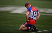 7 May 2017; A dejected Daniel McKenna of New York following the Connacht GAA Football Senior Championship Preliminary Round match between New York and Sligo at Gaelic Park in the Bronx borough of New York City, USA. Photo by Stephen McCarthy/Sportsfile