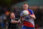 7 May 2017; Patrick Boyle of New York in action against Charlie Harrison of Sligo during the Connacht GAA Football Senior Championship Preliminary Round match between New York and Sligo at Gaelic Park in the Bronx borough of New York City, USA. Photo by Stephen McCarthy/Sportsfile