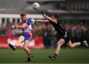 7 May 2017; Daniel McKenna of New York in action against Charlie Harrison of Sligo during the Connacht GAA Football Senior Championship Preliminary Round match between New York and Sligo at Gaelic Park in the Bronx borough of New York City, USA. Photo by Stephen McCarthy/Sportsfile