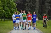 8 May 2017; In attendance at the Munster GAA Senior Football & Hurling Championships 2017 launch at Muckross House in Killarney, Co. Kerry, from left, Paul Whyte of Waterford, Brian Fox of Tipperary, Donal O'Sullivan of Limerick, Johnny Buckley of Kerry, Mark Collins of Cork and Eóin Cleary of Clare. Photo by Brendan Moran/Sportsfile