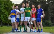 8 May 2017; In attendance at the Munster GAA Senior Football & Hurling Championships 2017 launch at Muckross House in Killarney, Co. Kerry, from left, Brian Fox of Tipperary, Paul Whyte of Waterford, Donal O'Sullivan of Limerick, Johnny Buckley of Kerry, Mark Collins of Cork and Eóin Cleary of Clare. Photo by Brendan Moran/Sportsfile