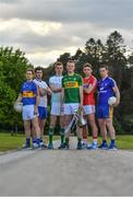8 May 2017; In attendance at the Munster GAA Senior Football &amp; Hurling Championships 2017 launch at Muckross House in Killarney, Co. Kerry, from left, Brian Fox of Tipperary, Paul Whyte of Waterford, Donal O'Sullivan of Limerick, Johnny Buckley of Kerry, Mark Collins of Cork and Eóin Cleary of Clare. Photo by Brendan Moran/Sportsfile