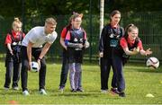 9 May 2017; Shamrock Rovers player Paul Corry was in Bluebell Community Centre today at the AIG Heroes event. The AIG Heroes initiative is part of the insurance company’s community engagement 1704117 and is designed to give support to local communities by leveraging their sporting sponsorships to provide positive role models and build confidence for young people. More information at www.aig.ie. Bluebell Community College, Bluebell, Dublin. Photo by Sam Barnes/Sportsfile