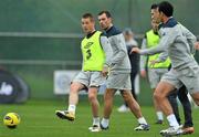 8 November 2011; Republic of Ireland's James McCarthy  in action during squad training ahead of their UEFA EURO2012 Qualifying Play-off 1st leg match against Estonia on Friday. Republic of Ireland Squad Training, Gannon Park, Malahide, Dublin. Picture credit: David Maher / SPORTSFILE