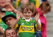 21 August 2011; A young Kerry supporter at the GAA Football All-Ireland Football Championship Semi-Finals. Croke Park, Dublin. Picture credit: Ray McManus / SPORTSFILE