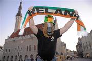 10 November 2011; Republic of Ireland supporter Damien Christian, from Tallaght, Co. Dublin, in Tallinn ahead of his side's UEFA EURO2012 Qualifying Play-off 1st leg match against Estonia on Friday. Tallinn, Estonia. Photo by Sportsfile