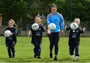 9 May 2017;  Dublin ladies footballer Sinéad Goldrick was in Bluebell Community Centre today at the AIG Heroes event along with pupils from Our Lady of the Wayside School in Bluebell, Dublin. The AIG Heroes initiative is part of the insurance company’s community engagement programme and is designed to give support to local communities by leveraging their sporting sponsorships to provide positive role models and build confidence for young people. More information at www.aig.ie.  Photo by Sam Barnes/Sportsfile