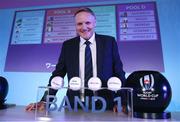 10 May 2017; Joe Schmidt, Head coach of Ireland, poses after the Rugby World Cup 2019 Pool Draw at the Kyoto State Guest House on May 10, 2017 in Kyoto, Japan. Photo by Dave Rogers - World Rugby/World Rugby via Sportsfile