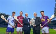 10 May 2017; Bord Gáis Energy today launched its new #HurlingToTheCore campaign at Croke Park to mark the beginning of a summer of hurling.  #HurlingToTheCore celebrates Bord Gáis Energy’s belief that hurling is more than a sport or pastime - it is deeply ingrained in Irish history and stitched into our national identity.  In attendance at the Bord Gáis Energy Summer of Hurling Launch is GAA Director General, Páraic Duffy, right of centre, with from left, Patrick Curran of Waterford, Joe Canning of Galway, Dave Kirwan, Managing Director, Bord Gáis Energy and Conor McDonald of Wexford. Croke Park in Dublin. Photo by Sam Barnes/Sportsfile