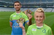 12 May 2017; Dublin's James McCarthy and Carla Rowe in attendance at the Cúl Heroes 2017 Trading Card and Magazine launch at Croke Park in Dublin. Photo by Piaras Ó Mídheach/Sportsfile