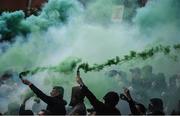 12 May 2017; Shamrock Rovers supporters prior to the SSE Airtricity League Premier Division game between Bohemians and Shamrock Rovers at Dalymount Park in Dublin. Photo by David Maher/Sportsfile