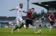 12 May 2017; Karl Sheppard of Cork City in action against Colm Horgan of Galway United during the SSE Airtricity League Premier Division game between Galway United and Cork City at Eamonn Deasy Park in Galway. Photo by Sam Barnes/Sportsfile