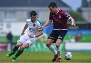 12 May 2017; Steven Beattie of Cork City in action against Marc Ludden of Galway United during the SSE Airtricity League Premier Division game between Galway United and Cork City at Eamonn Deasy Park in Galway. Photo by Sam Barnes/Sportsfile
