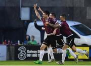 12 May 2017; Stephen Folan of Galway United celebrates with teammates after scoring his sides first goal during the SSE Airtricity League Premier Division game between Galway United and Cork City at Eamonn Deasy Park in Galway. Photo by Sam Barnes/Sportsfile
