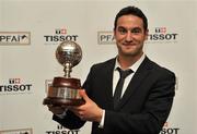12 November 2011; Eamon Zayed, Derry City, winner of the Tissot PFAI Player of the Year, at the Tissot PFAI Player of the Year Awards 2011. Burlington Hotel, Dublin. Picture credit: David Maher / SPORTSFILE
