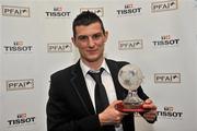 12 November 2011; Graham Cummins, Cork City, winner of the Tissot PFAI, First division player of the year, at the Tissot PFAI Player of the Year Awards 2011. Burlington Hotel, Dublin. Picture credit: David Maher / SPORTSFILE