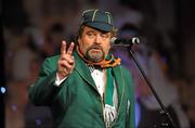 12 November 2011; Entertainer Brendan Grace, in his character of 'Bottler', performing during at the O'Neills TG4 Ladies Football All-Star Awards 2011. Citywest Hotel, Saggart, Co. Dublin. Picture credit: Brendan Moran / SPORTSFILE