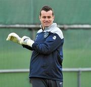 14 November 2011; Republic of Ireland goalkeeper Shay Given during squad training ahead of their UEFA EURO2012 Qualifying Play-off 2nd leg match against Estonia on Tuesday. Republic of Ireland Squad Training, Gannon Park, Malahide, Dublin. Picture credit: David Maher / SPORTSFILE