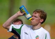 20 May 2002; Steve Staunton during a Republic of Ireland squad training session at Ada Gym in Susupe, Saipan, Northern Mariana Islands. Photo by David Maher/Sportsfile