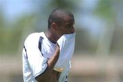 20 May 2002; Clinton Morrison during a Republic of Ireland squad training session at Ada Gym in Susupe, Saipan, Northern Mariana Islands. Photo by David Maher/Sportsfile