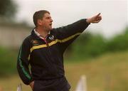 12 May 2002; Meath manager Michael Duignan during the Guinness Leinster Senior Hurling Championship Second Round match between Meath and Laois at Páirc Tailteann in Navan, Meath. Photo by David Maher/Sportsfile