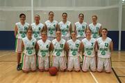 18 May 2002; Ireland Senior Women's Basketball Team. Photo by Brendan Moran/Sportsfile