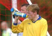 21 May 2002; Steve Staunton during a Republic of Ireland squad training session at Ada Gym in Susupe, Saipan, Northern Mariana Islands. Photo by David Maher/Sportsfile